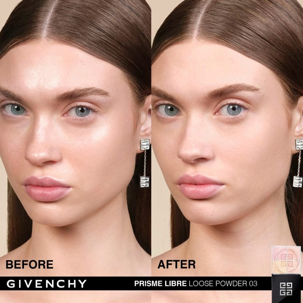 ✨🛍️ Givenchy Prisme Libre Illuminating Color Correcting Powder - 03 Voile Rose - Picture 3 of 3